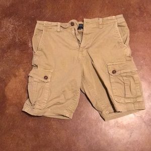 American Eagle Khaki Cargo Shorts